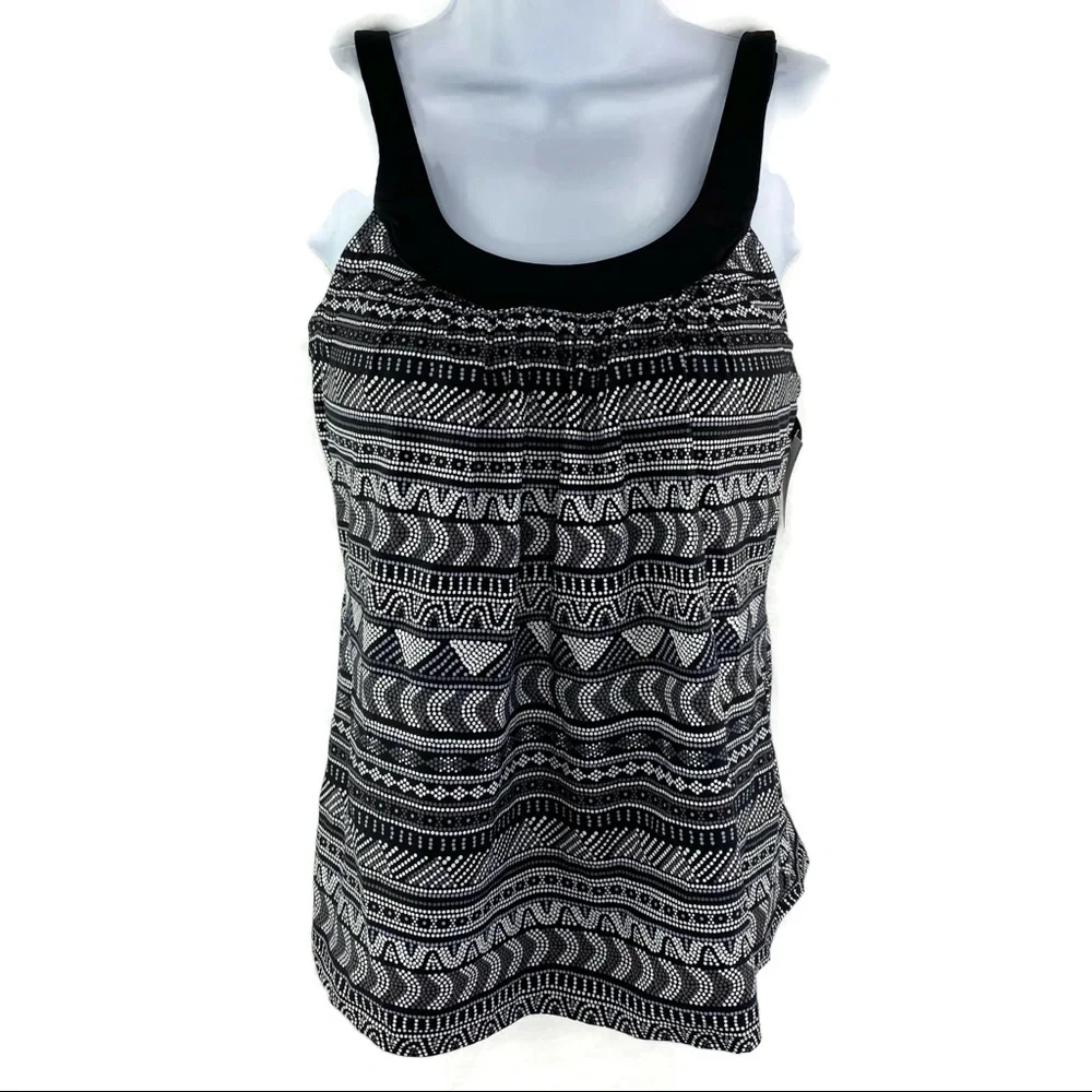 Coco Reef Pacific Stone Black & Gray Tankini 32C